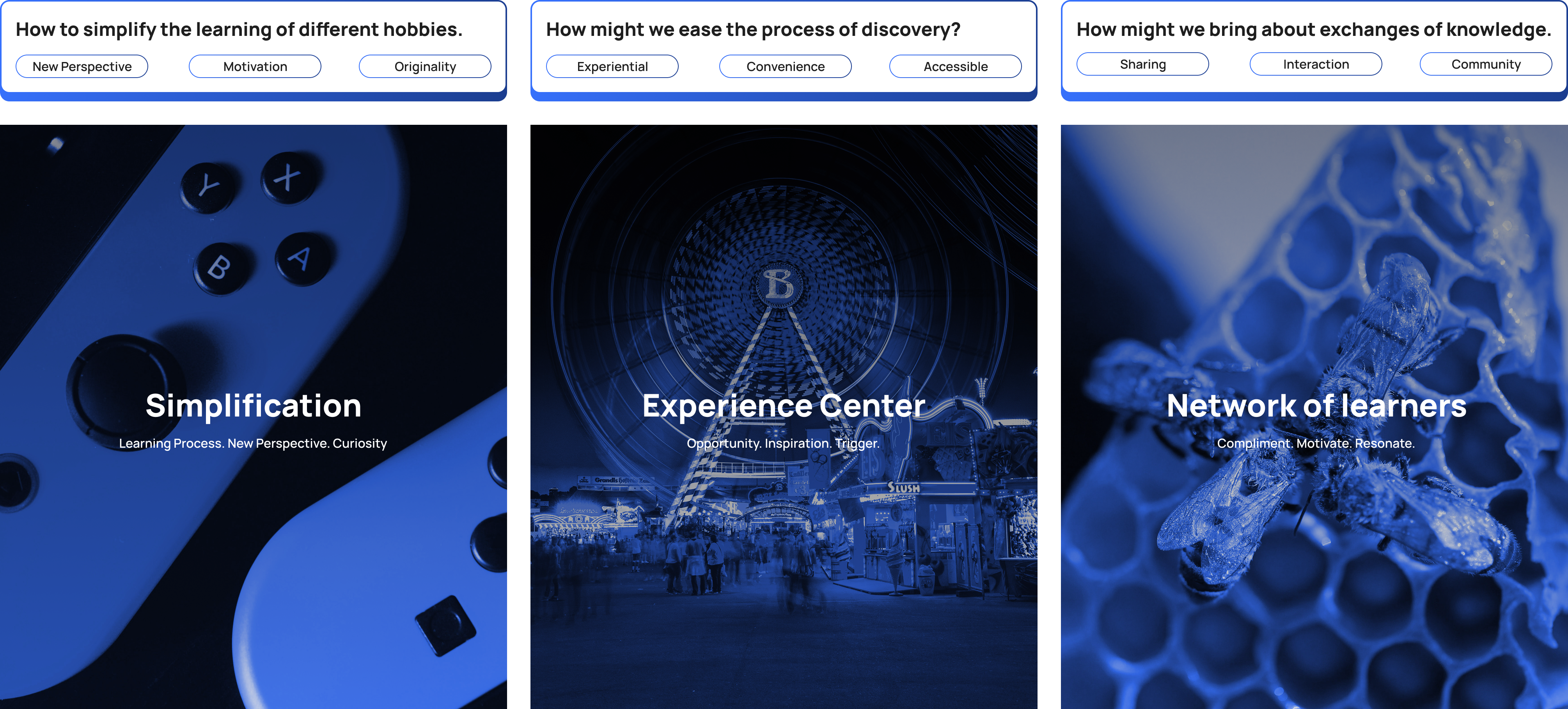 Rejected direction — linear curriculum lo-fi prototype