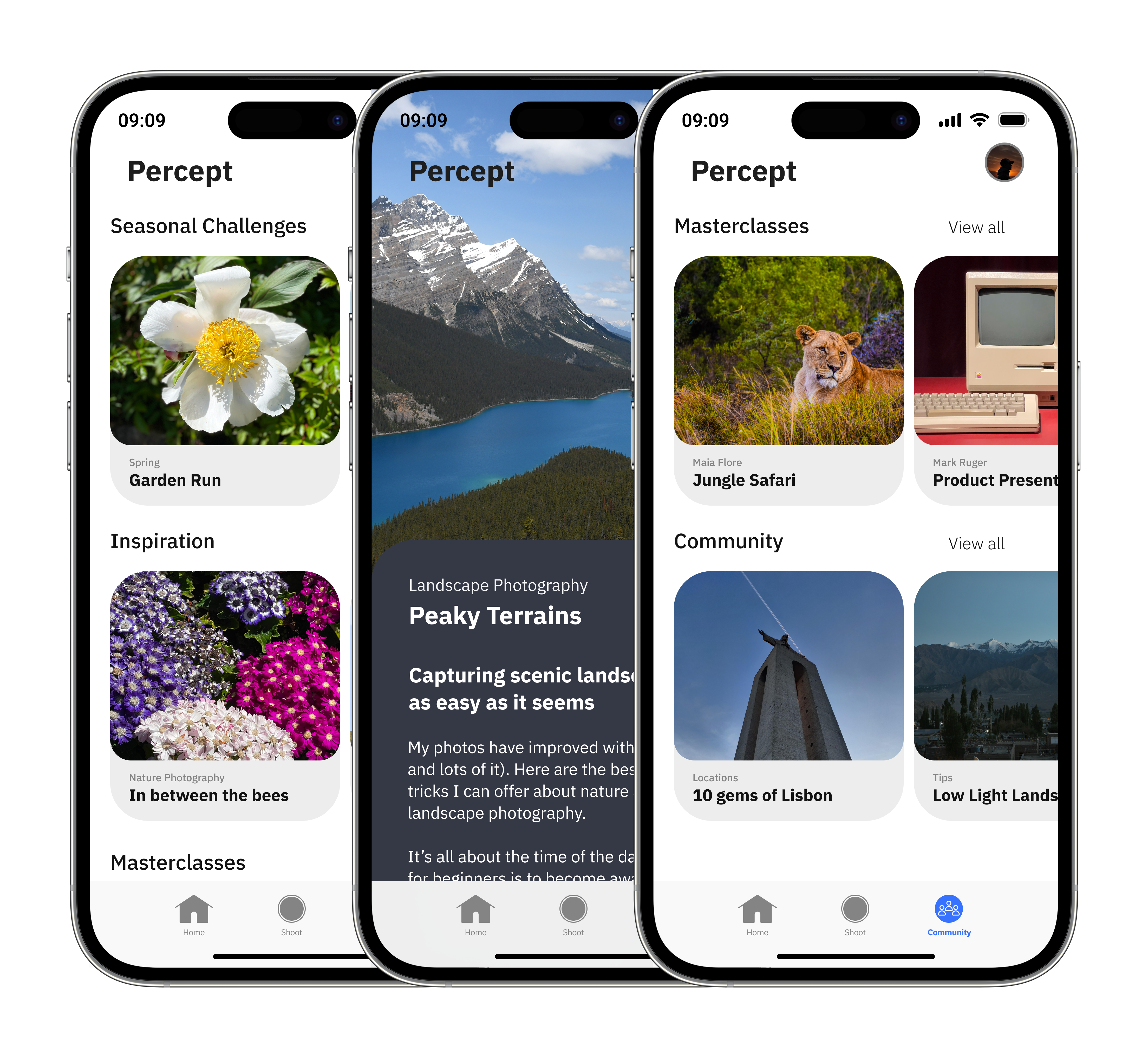 Percept lesson conclusion screen — real-world field prompt