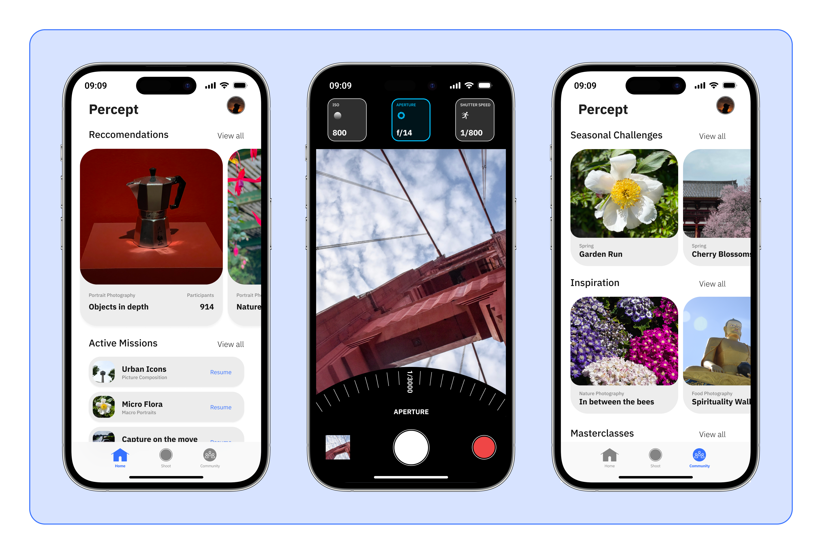 Percept — app hero, the first screen a user sees
