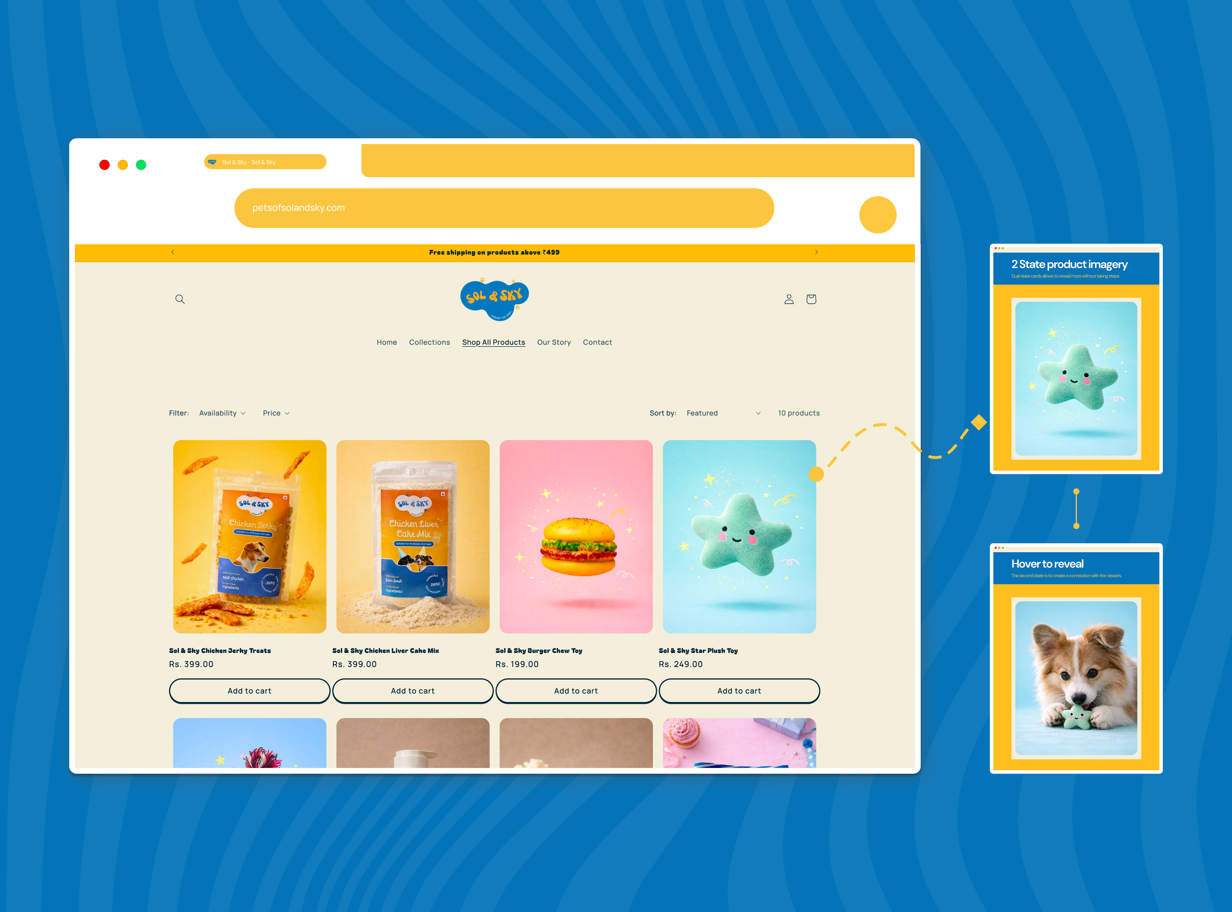 Sol & Sky daily routine section — Morning, Post-Walk, Bath Time